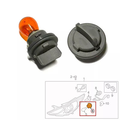 2x Headlight Turn Signal Lamp Bulb Holder Socket For Kia Optima Sorento Hyundai