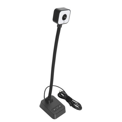 4K USB Document Camera 360 Deg Rotatable Lens Auto Focus 3 Level LED Light ZEYB