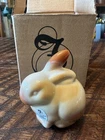 NOS 2005 Fenton 5162 CK Carmel Slag Glass Bunny 100th Anniversary in the Box