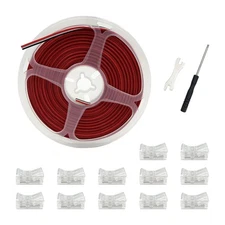 12 Packs 3 Pin Led Light Connectors for WS2812B WS2811 RGB Led Strip 10mm, So...