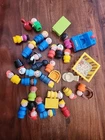 Vintage Little People Lot Multi-set Mom Dad Dog RARE Grover Rooster 43 items Boy