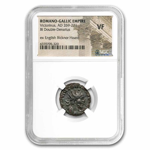 Rome BI Dbl Denarius Victorinus 269-271 AD VF NGC (Bicknor Hoard)