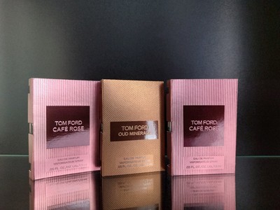 Tom Ford  ︎ CAFÈ ROSE  ︎ OUD MINÈRALE  ︎ EDP 3x 1,5 ml Probe Spray NEU