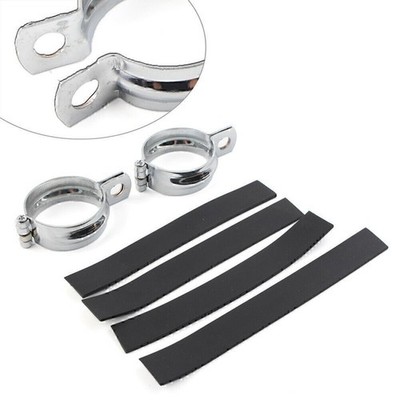 Pair Motorcycle Front Fitk Clamp Turn Signal Light Mount Bracket Holder 42-51MM