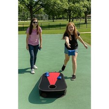 Portable Cornhole Board Set 2 Boards 8 Bean Bags