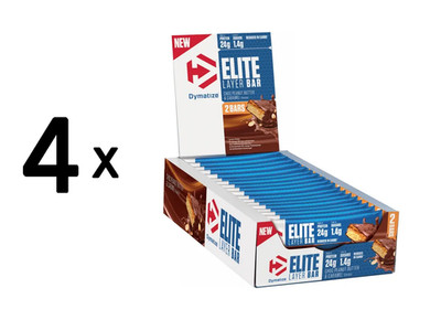 4 x Dymatize Elite Layer Bar (18x60g) Choc Peanut Butter and (43,98 EUR/kg)