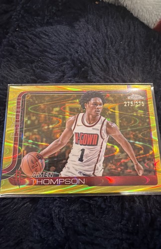2025-26 Topps Chrome - Amen Thompson #17 Yellow Refractor /275