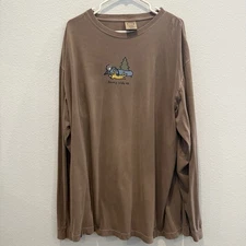 Life Is Good T-Shirt  Size XXL Long Sleeve Sunny Side Up Cotton