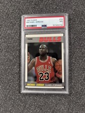 1987-88 Fleer Basketball full set including stickers ; PSA 7 Michael Jordan 