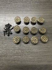 12 Keeler KBC Latón Herrajes Antiguos MCM Cajón Tirador Gabinete Perilla 1” (115)