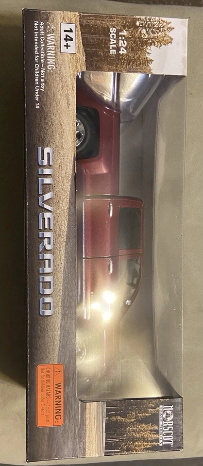 SEALED Norscot Burgandy Ruby Red Chevy Silverado 1/24 Scale Model 2014 Chevrolet - Image 2 of 4
