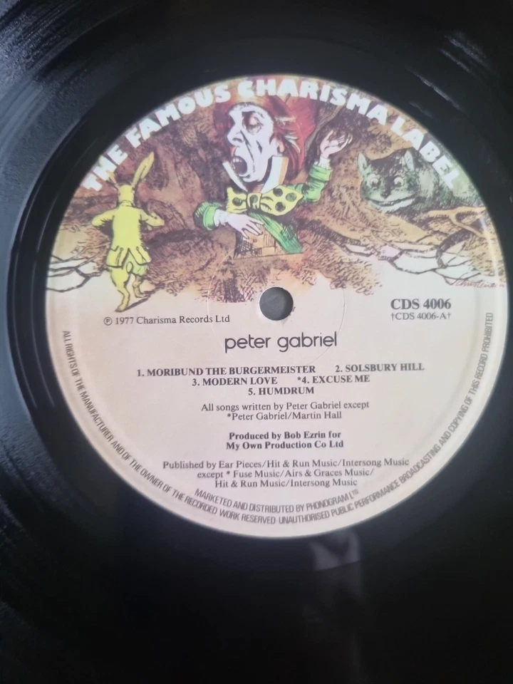 Peter Gabriel - Peter Gabriel Vinyl LP Charisma Records UK 1977 - Image 4 of 4