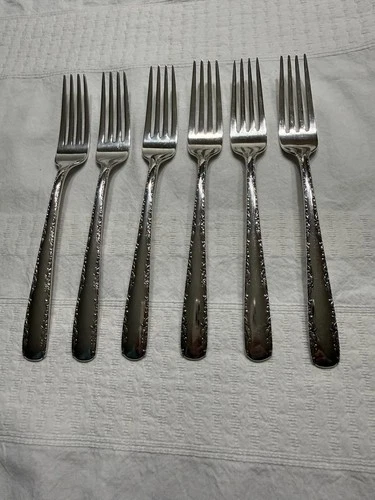 Gorham Camellia 1941 Sterling Silver Flatware Dinner Fork - Set of Six (6)