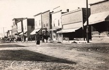 Street View N. Side of Main St., Kingston MI Michigan RPPC Photo Postcard COPY