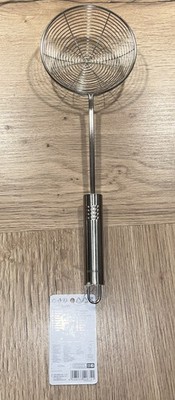 FACKELMANN Abseihlöffel Ovaler Griff  (38cm)  Aus Edelstahl B-Ware Neuwertig