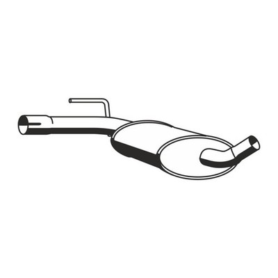ERNST 133135 Mittelschalldämpfer für VW PASSAT B3/B4 1.6 1.8 1.9D 357253409K