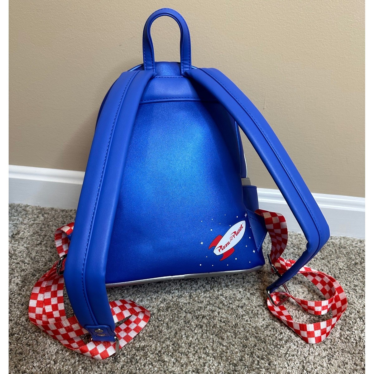 Loungefly Disney Pixar Pizza Planet Backpack Blue Red White  display picture 1