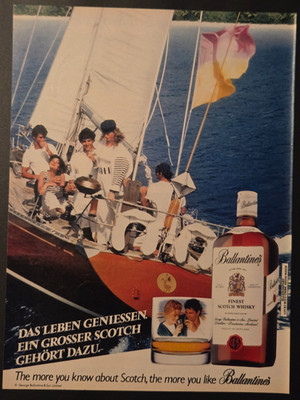 19. Ballantines Scotch Whisky Werbeanzeige Werbung Reklame 1986