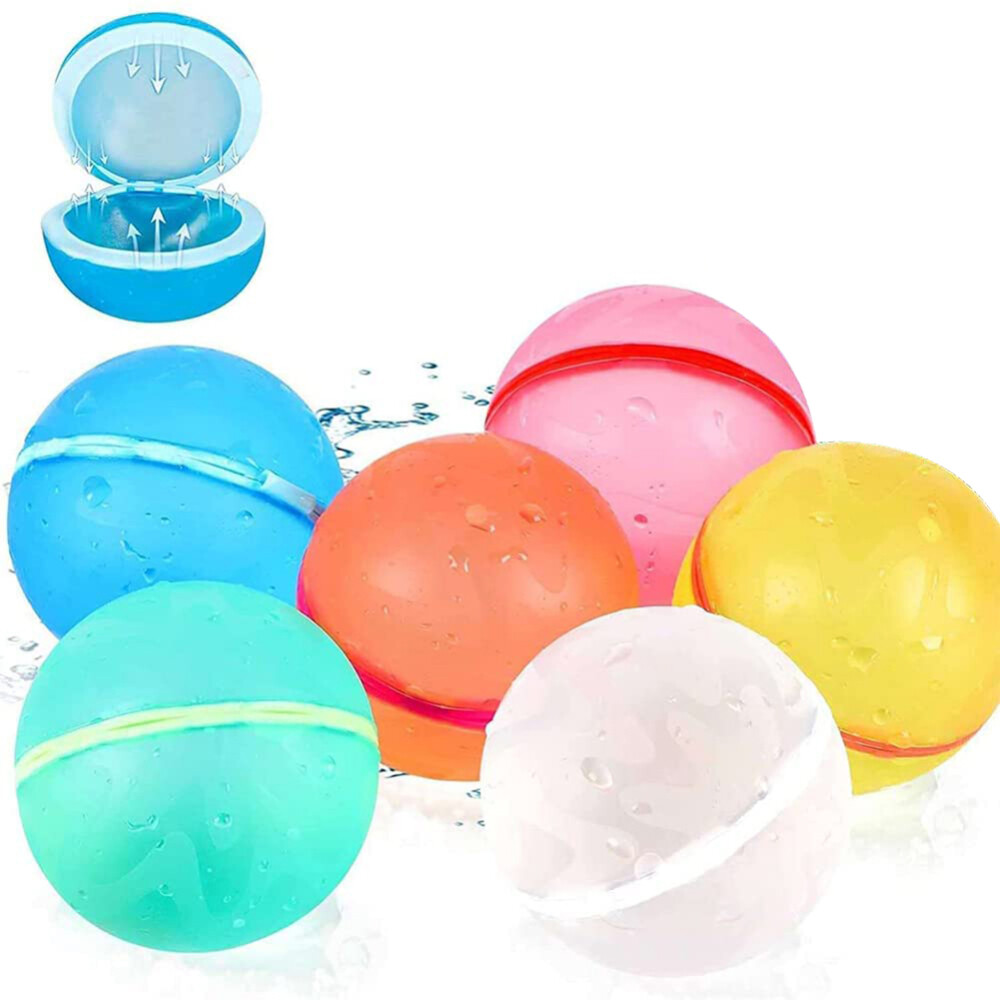 36x Reusable Water Balloons Quick Fill Splash Bomb Balls Kids Outdoor