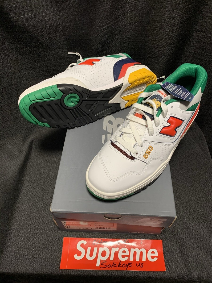New Balance 550 BB550CL1 White Multicolor Men's Size 10 NEW! Basketball  BB550