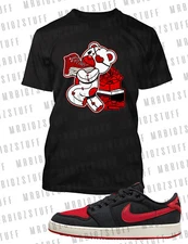 Shoe Money in Hand Hip Tee Shirt J1 KO Low Bred Pro Club Shaka Big Tall Sport