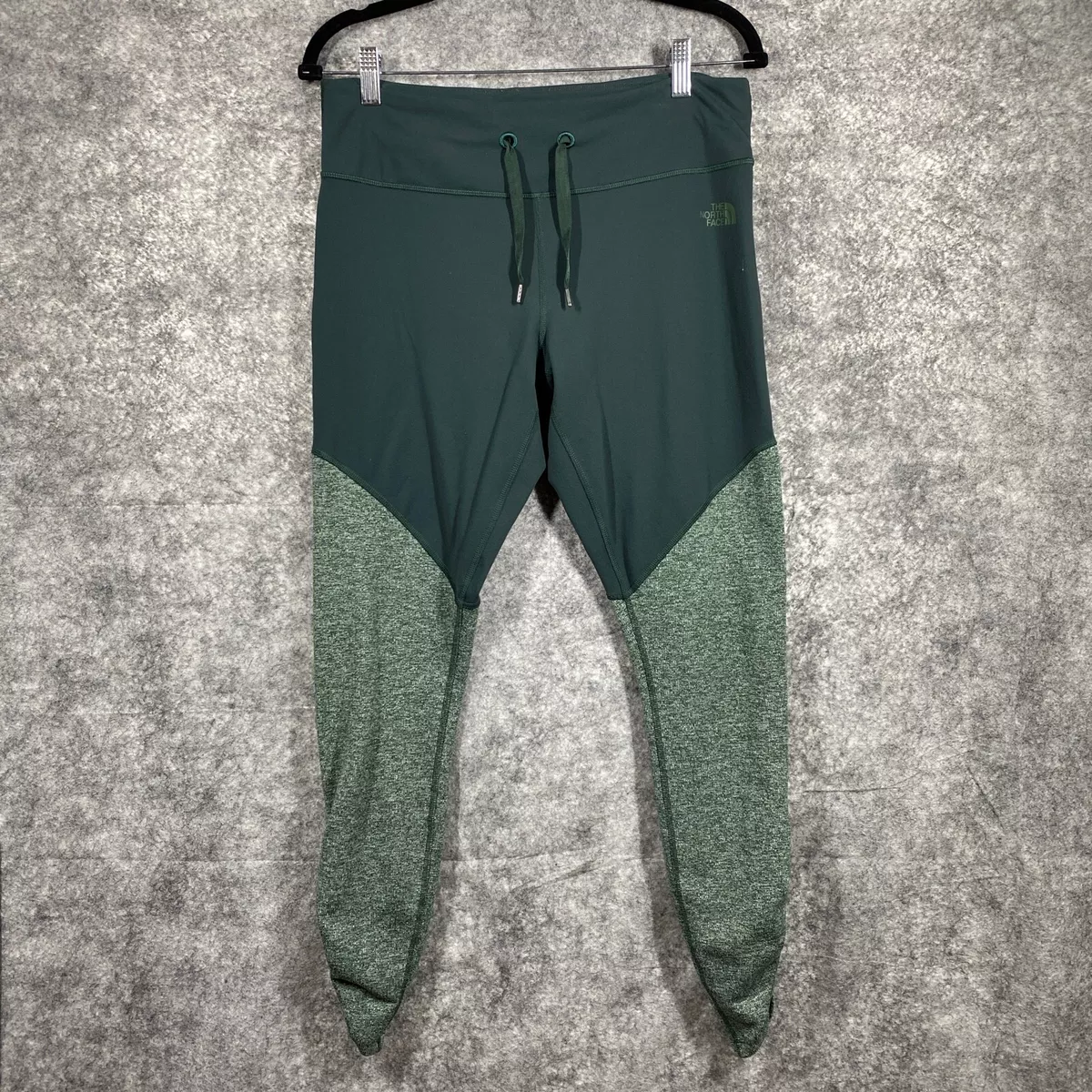 North Face Leggings Womens Large Green Ruch Leg Flashdry-XD Mid