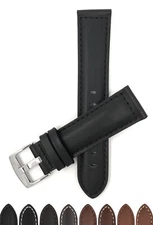 24mm Classic Leather Watch Band Strap for Breitling Bentley