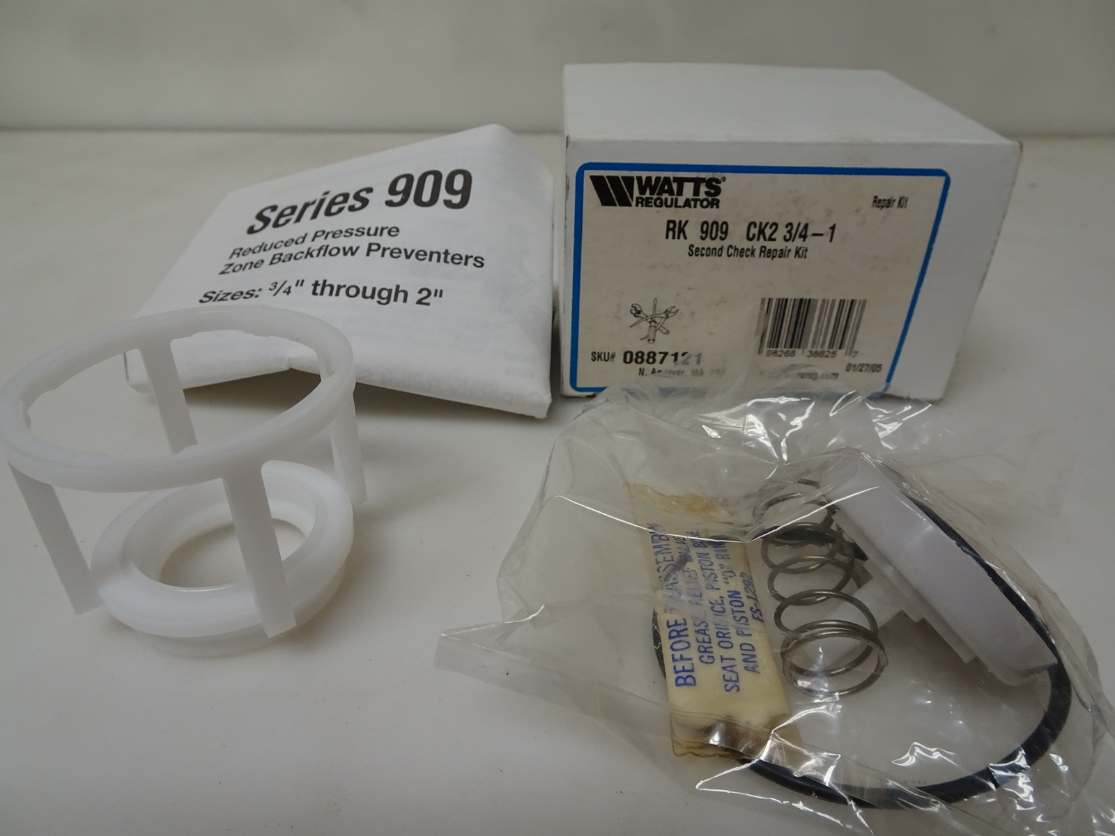 Watts Regulator Second Check Backflow Preventer Repair Kit RK909 CK2 watts-regulator-second-check-backflow-preventer-repair-kit-rk909-ck2