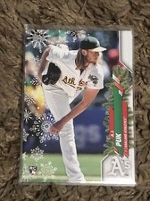 2020 Topps Holiday A.J. Puk RC Rookie Oakland Athletics A's HW193