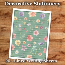 25 Sheets Decorative Paper Letter Writing Paper Color Stationery - Cute 015