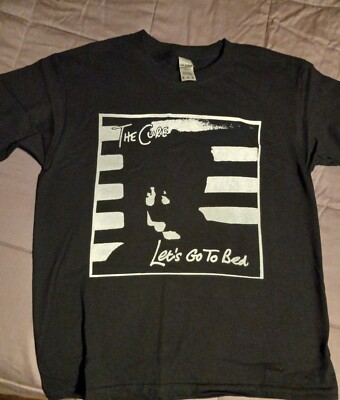 XL CURE goth Emo punk T-Shirt  Let's Go To Bed