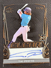 2023 Leaf Trinity CLEAR ROOKIE AUTO Tai Peete 99/99, an Ebay 1/1