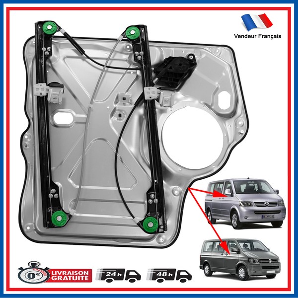 Mechanismus Fensterheber Elektrisch Vorne Rechts Mit Schild FüR VW T5 =-image
