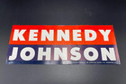 Original 1960 Kennedy / Johnson Campaign Bumper Sticker JFK