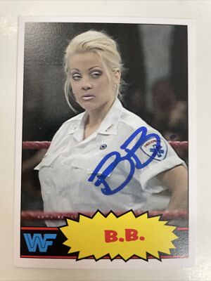 バーバラ・ブッシュ　直筆サインカード B.B. Barbara Bush Autographed Custom 1984 Card Wrestling WWF WWE