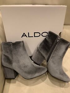 Aldo Women's 8 Ankle Boots Silver Gray 