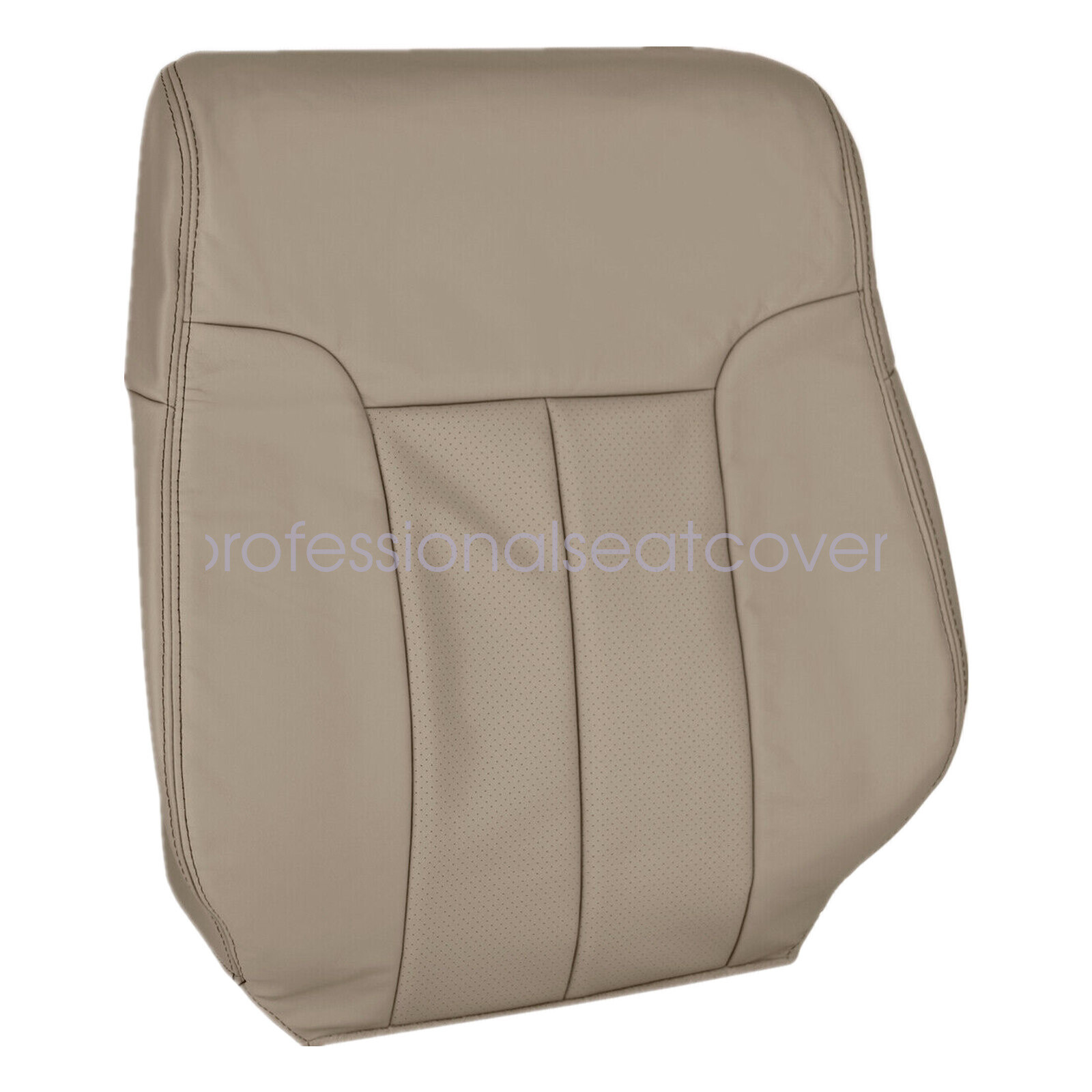 Driver & Passenger PERFORATED Leather SEAT COVER Tan For 09-14 Ford F150 Lariat