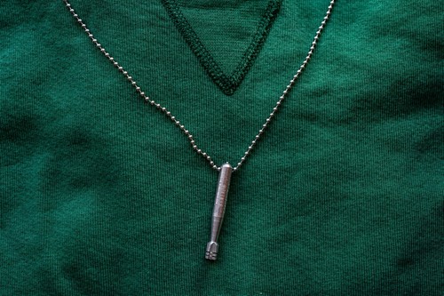 Vintage WWII Era Torpedo Necklace US Naval Ordnance Station Forest Park Made USA - Picture 15 of 23