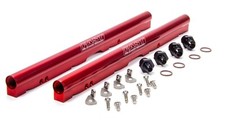Fast 146027 Red Anodized Billet Fuel Rail Kit For Ls3 Ls7 L76 L99 W Lsxr Intake