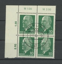 DDR ULBRICHT 846 X x I 3 OR3 ER-4er-BLOCK o.l. ideal gest. Mi 52.- + ER h4061