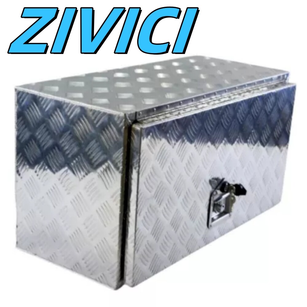 Aluminum 30in Tool Box For Pickup Trailer Truck Underbody Bed Tool Storage Box