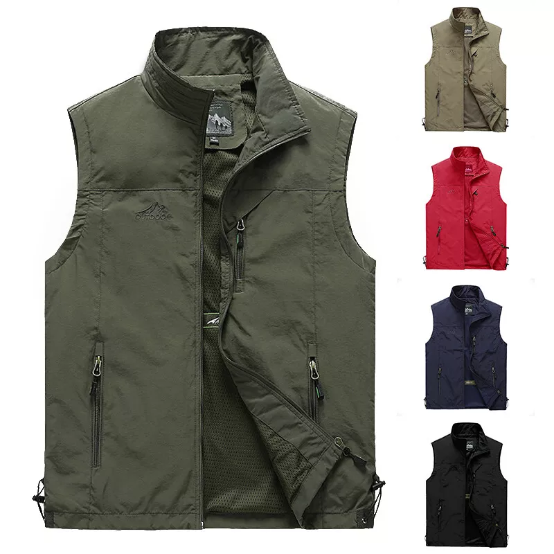 Jacket Sport Tops Waistcoat Vest Sleeveless Coat Breathable Mesh