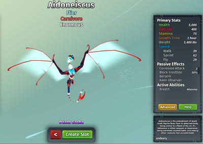 Aidoneiscus Species | Creatures of Sonaria | Roblox