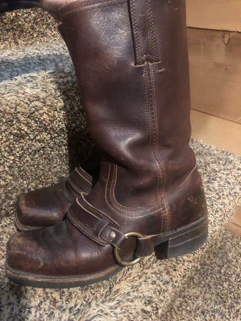 belted harness boots
