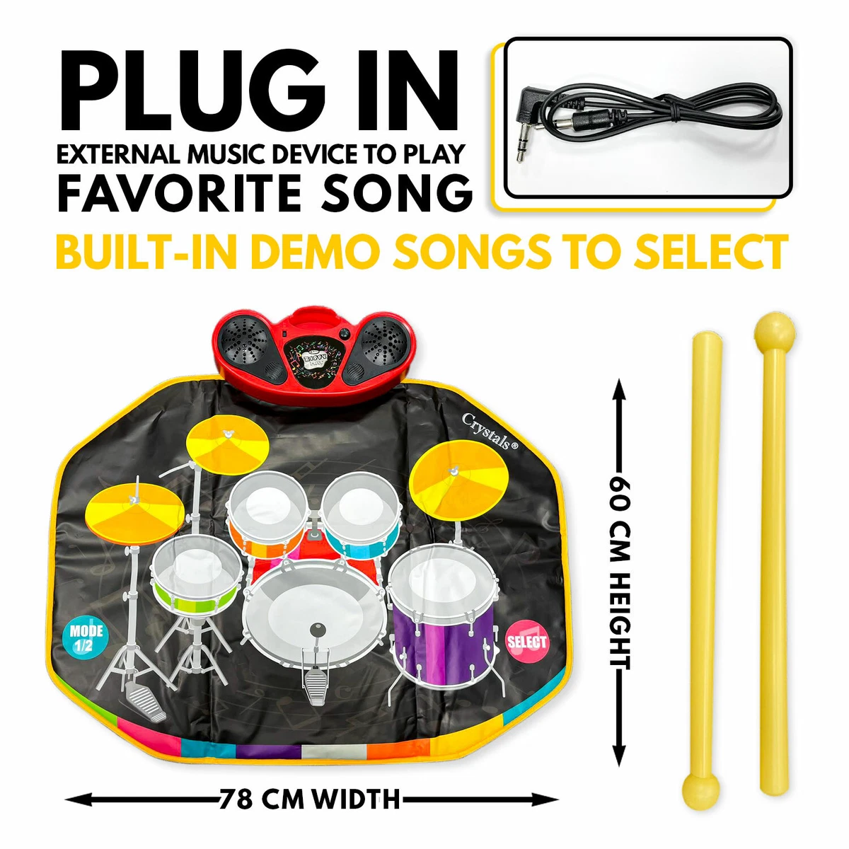 Drum playmat outlet