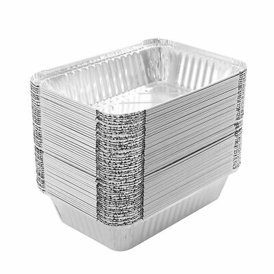 Disposable Aluminum Foil Pans Premium Quality for Baking Cooking 2.25 Lb Oblong