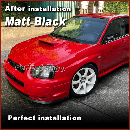 Front Bumper Splitter Fin Spoiler Lip Canards For Subaru Impreza WRX STI 2004-05 - Picture 4 of 13
