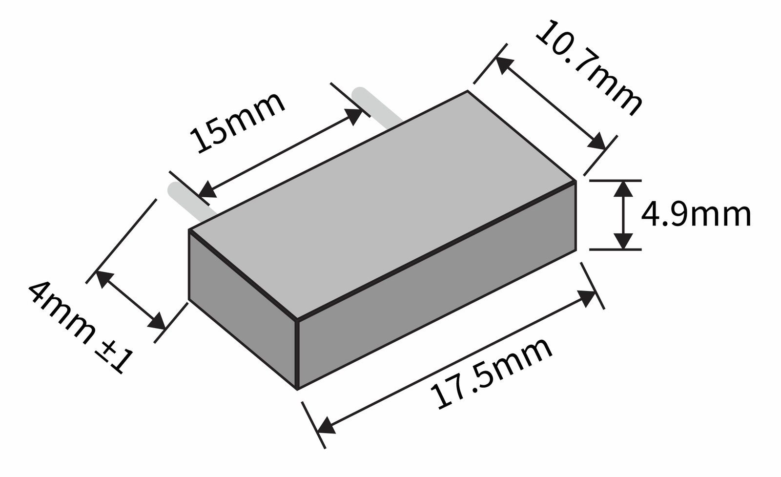 1 Capacitor MKP62 X2 0.1µF 0.1uF 100nF 104K 104 K 275 V 250V 40/110/56 ...