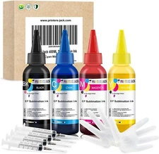 Printers Jack 400ML Sublimation Ink Refill for Epson Inkjet Printers Heat Press