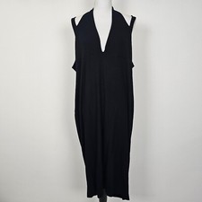 ASOS Dress Womens 20 Black Curve Strappy Stretch Backless Casual Capsule Knit